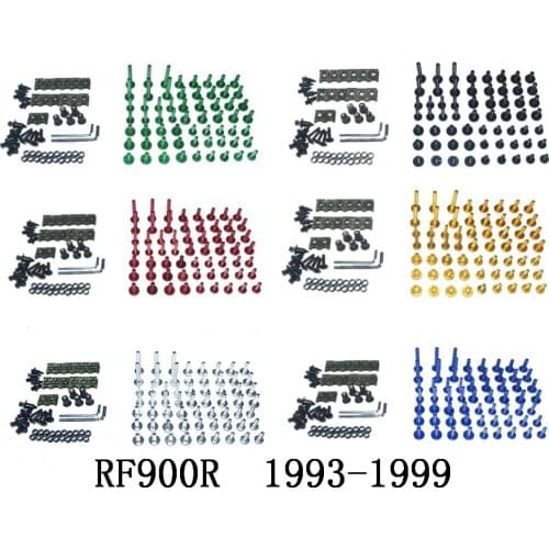Motorcycle Complete Fairing Bolts Kit Bodywork Screws For Fit RF900R 1993-1999