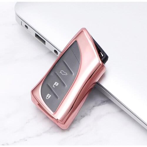 For Lexus New soft rubber electroplate TPU Car Key Case Cover Shell Bag