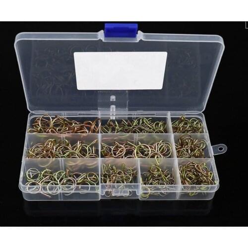 200Pcs Fuel Line Hose Pipe Spring Camps Wire Tubing Clips Assortment Kits 10 Sizes (4mm/5mm/6mm/7mm/8mm/9mm/10mm/11mm/12mm/14mm)