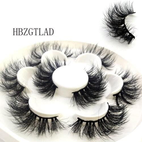 NEW 100boxs 3D Mink Eyelashes Long Lasting Mink Lashes Natural Dramatic Volume Eyelashes Thick Long False Eyelash 16mm-25mm Lash