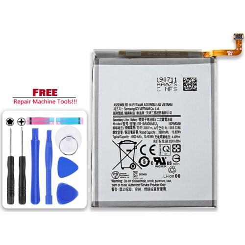 Original Kikiss For EB-BA505ABU 4000mAh Battery For SAMSUNG Galaxy A50 A505F SM-A505F A505FN/DS/GN A505W A30s A30 Bateria