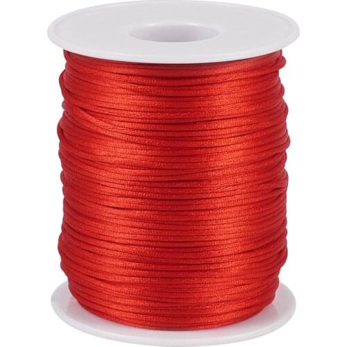Pandahall 1.5mm Nylon Cord Beading Thread for Bracelet Necklace Braided Chinese Knot Cord String Rope DIY Crafts Jewelry Making