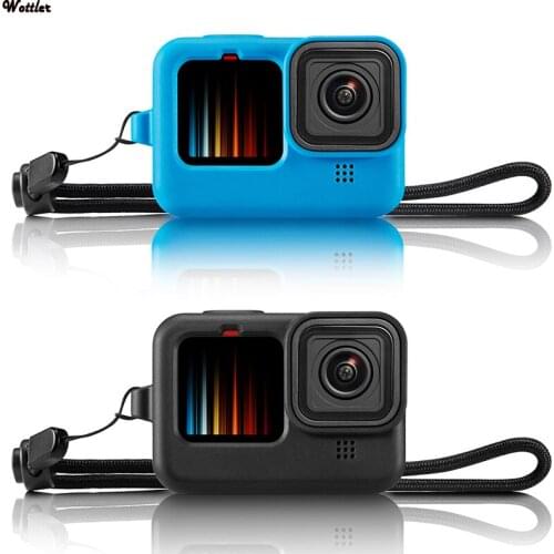 Silicon Protective Cover Case for GoPro Hero 9 Black Sleeve Housing Case Frame with Lanyard Accessory For Go pro 9 Case
