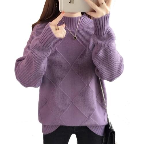 Sweater Womens Fashion Autumn Winter Women Loose Knitting Pullover Sweaters