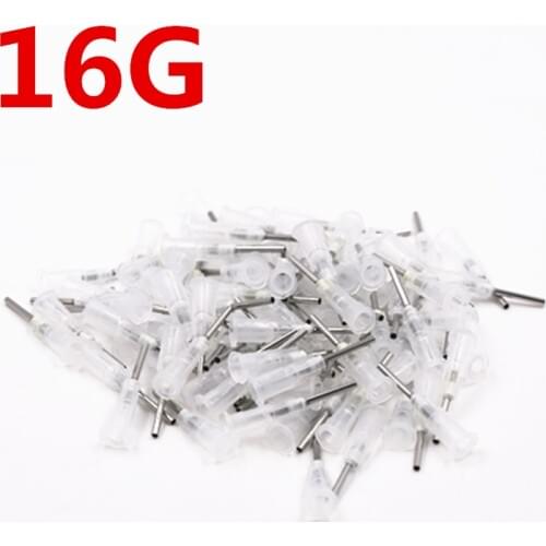 SZBFT 16G Precision passivated S.S. Dispense Tip with PP Safetylok hub, 0.5" Tubing Length glue dispenser needles FreeShipping