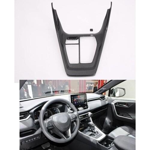 1pc position Carbon fiber style Car Automotive interior trim For Toyota Rav4 2018 2019