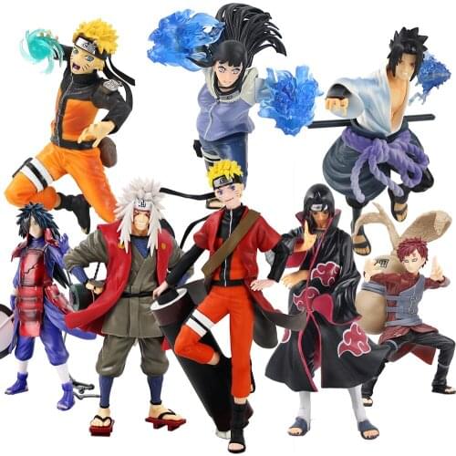 15-25cm Naruto Shippuden Anime Kakashi Sasuke Itachi Sakura Gaara Jiraiya Madara Zabuza Action Figure Model Toys GIft Brinquedos