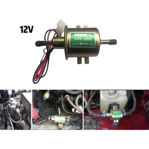 High Quality 12v HEP-02A Electric Fuel pump low Pressure Bolt fixing wire Diesel Petrol for car carburetor Motorcyle