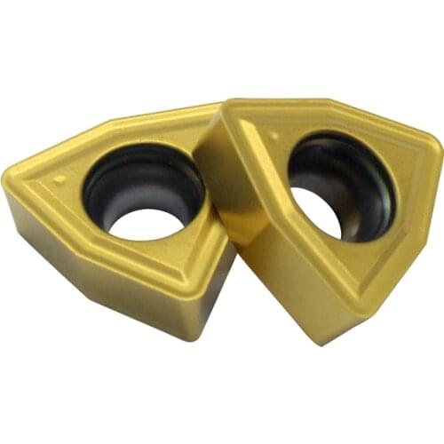 10pcs WCMX040204 WCMX030208 WCGX Carbide Indexable Inserts High Quality CNC Lathe Drilling Cutter Tool for U Drill Bits WC