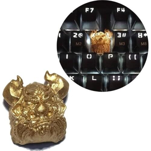 Handmade Customized OEM R4 Profile Resin Keycap Backlit Keycap Horns Demon Cap 667C
