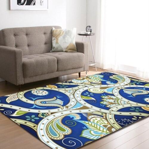 European Style Carpets for Living Room Kids Room Carpet Bedroom Bedside Mats Multi-pattern printing Anti-slip Large Rug