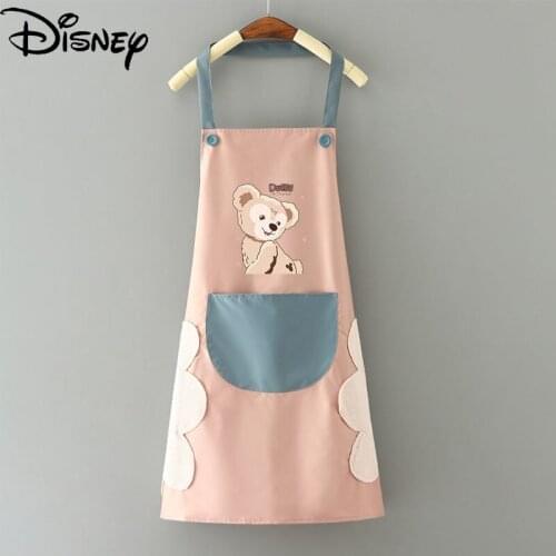 Disney Summer Fashion Waterproof and Oil-proof Kitchen Waistband Simple Sweet and Comfortable Cute Cartoon Pattern Apron