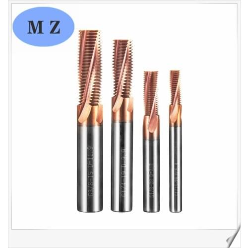 M3 M4 M5 M6 M8 M10 M12 M16 HRC60 metric carbide thread mill for CNC machining center 4 6 8 10 12 mm