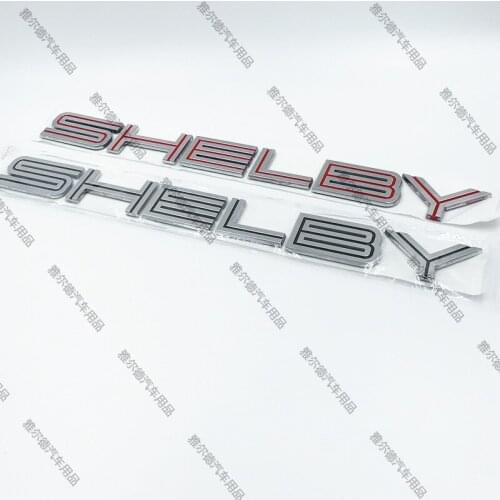 1pcs English car logo SHELBY cobra grill car stickers Badge emblem Trunk tail stickers car styling for Mustang GT500 Accessories