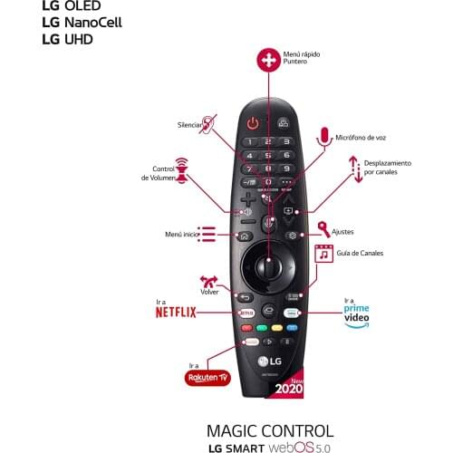 New Original Mr20Ga Voice Magic Remote Control Akb75855501 for 2020 Lg Ai Thinq 4K Smart Tv Nano9 Nano8 Zx Wx Gx Cx Bx Series