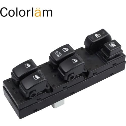 Colorlam Electric Power Window Master Control Switch For Hyundai Tucson 05-10 93570-2E000 Window Switch