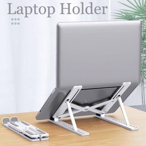 Portable Laptop Stand Foldable Support Base Notebook Stand For Macbook Pro Lapdesk PC Computer Laptop Holder Cooling Pad Riser