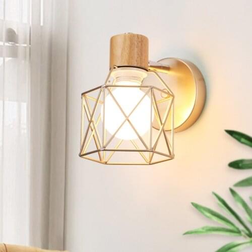 Industrial Led Metal Wall Light Decorate Home Bedroom Kitchen Restaurant Wooden Wall Lamp Sconce Indoor Lamps Lighting Fixture