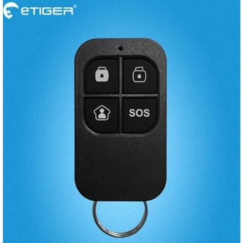 433Mhz Wireless Remote Controller For Etiger Alarm System S4 GSM Alarm System and Chuango alarm host