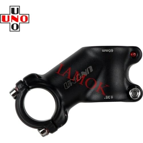 UNO Road Bicycle Black/Silver Stem 35 Degree 60-135mm Iamok Bike Parts 25.4/31.8x28.6mm Stems