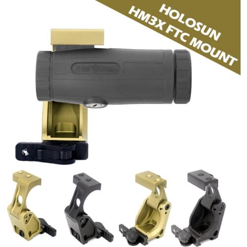 Tactical Fast FTC Mount 2.26inch Height For HOLOSUN HM3X Red Dot Magnifier Airsoft Hunting Rifle Scope