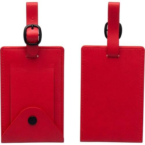 Leisure 6 color quality PU women travel Luggage tag purse label unisex travel accessory suitcase ID address holder portable labe