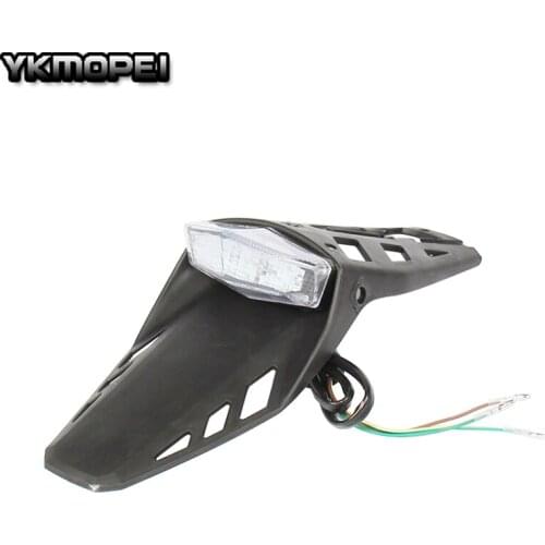 Rear Fender Recreation Rec LED stop/tail plate light lamp Taillight Brake Light for Dirt Pit Bike Motorcycle free shipping