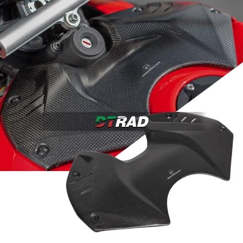 For Ducati Streetfighter V4/S Carbon Fiber Fuel Gas Tank Battery Cover Guard Fairing 1:1
