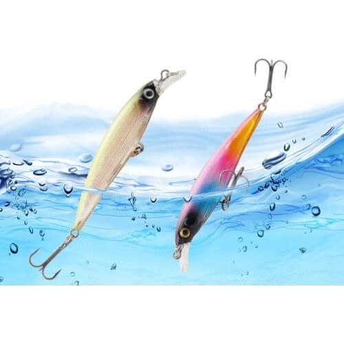 1Pcs Underwater Minnow CrankBaits Wobblers Fishing Lures 90mm/7.2g Freshwater Lifelike SwimBait Bass Hard Bait Fishing Tackle