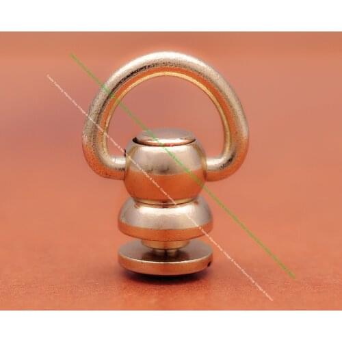 5 sets Solid BRASS CONNECTOR JOINT Medium Wallet Chain Rope Key Safety Hardware Leathercraft Accessories