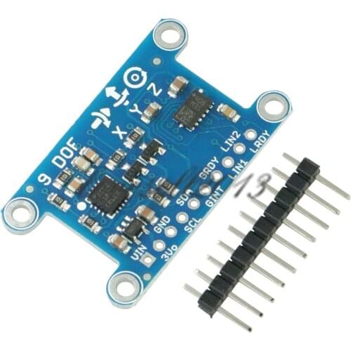 9 Axis IMU L3GD20 LSM303D Module 9DOF Compass Acceleration Digital Gyroscope Sensor for Arduino 3-5V IIC/SPI Protocol DIY KIT