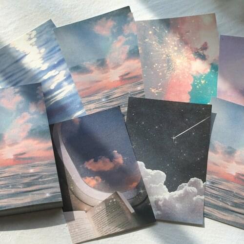 100 Sheets/pack Creative Sky Cloud Moon Loose Leaf Decoration Memo Pad Colors Sticky Notes Office Memo Note Notepads Stationery