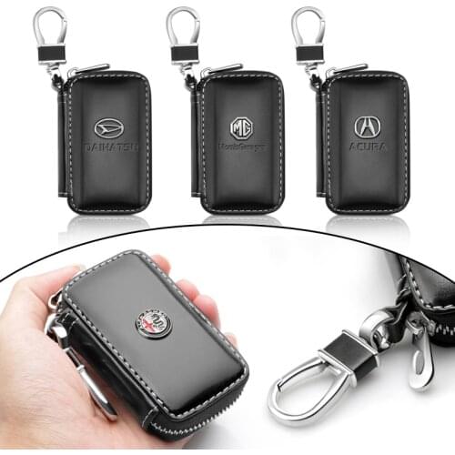 New High-grade Leather Car KeyChain Key Bag Multi Function Wallet Case For Peugeot 107 108 206 207 308 307 407 408 508 3008 2008