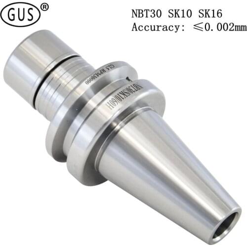 GUS 1 pcs BT NBT SK BT30 NBT30 tool holder with pulling rod SK10 SK16 60L 70L 90L, CNC tool holder, machining center, spindle
