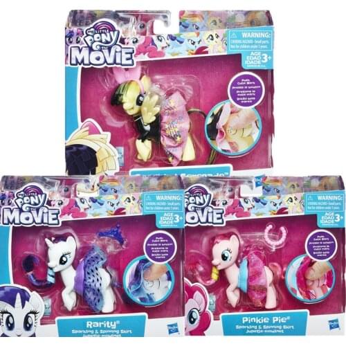 Hasbro My Little Pony Figures Rarity Pinkie Pie Cute Skirt Anime Action Figure Toys Model Pony Dolls Kids Toys Christmas Gifts