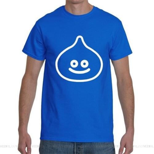 New Dragon Quest Slime Retro Short Sleeve Blue Mens T Shirt Size Cool Casual Pride T-Shirt Homme Unisex Fashion Tshirt