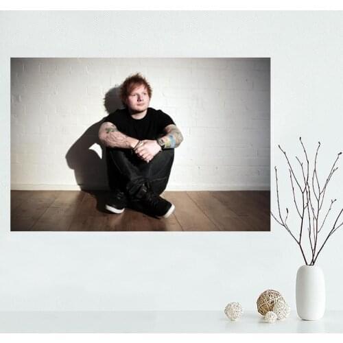 Custom canvas poster Ed Sheeran canvas painting poster wall Art poster Fabric Cloth Print