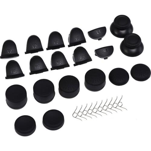 L2 R2 L1 R1 Trigger Buttons Joysticks Thumbstick Silicone Thumb Stick Grip Caps Cover For Playstation 4 PS4 Controller Repair
