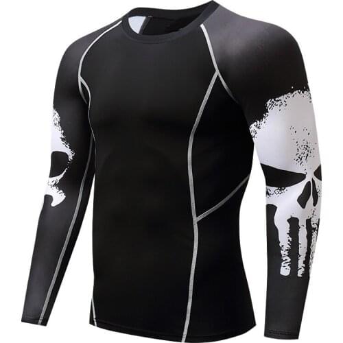 Mma Frank Castle Superhero Rashguard Shirt Boxing Long Sleeve T Shirt Fitness Men Kickboxing Muay Thai Gi Jiu Jitsu Bjj Jerseys