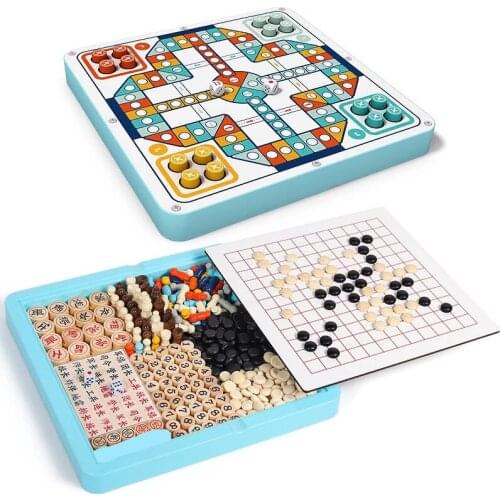 27 In 1 Table Games Checkers Animal Checker Childrens Chess Toys Educational Pupils Multi-Function Desktop Board Games Party