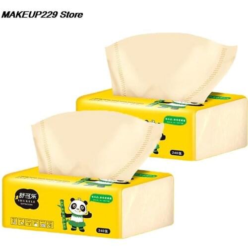 Nature Bamboo Soft Paper Napkin For Restaurant Table Dinner Tissues Party Supplies Disposable (1 Packs=240pieces)