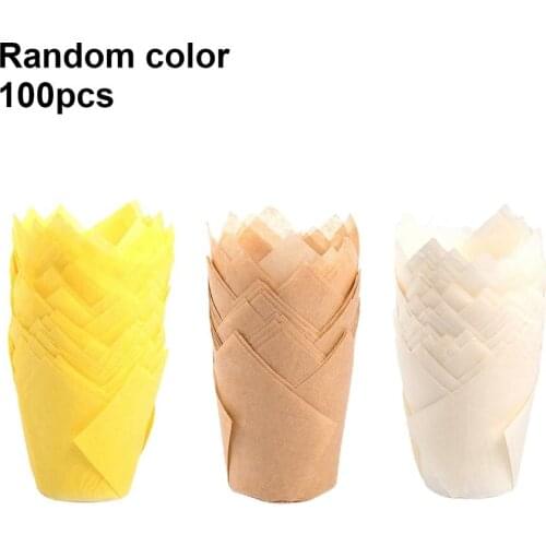 New Tulip Cake Cup Cake Cup Cake Holder Muffin Box Oven Safe Food DIY Baking Cake Holder Tulip Safe Cake Box