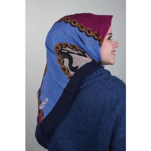 NUR SILK PATTERNED LINEN FLAMLI SCARF-DESEN-26-RENK-07