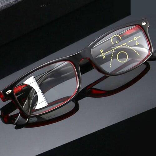 Retro Progressive Reading Glasses Unisex Anti-blue Ray Presbyopia Glasses with Diopter 1.0~3.5 Fashion Dot Decoration Full Frame