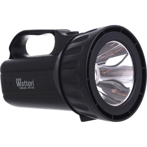 Professional portable rechargeable flashlight Wt-403 Strong Hard Plastic White Light Hunting, Camping,Home, School, Car, hotel