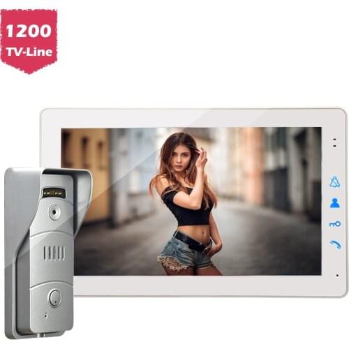 REDEAGLE 9 inch Monitor Wired Video Door Phone Doorbell Intercom System IR Night Vision Alloy Camera