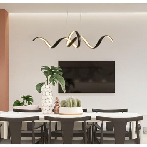Modern led pendant lights living dining room kitchen aluminum hanglamp industrial lamp Black/white pendant Lamp light fixtures