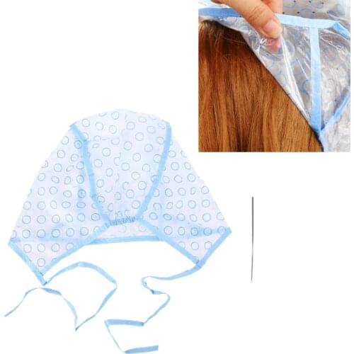 Hair Dyeing Cap + Hook Brush Coloring Highlighting Frosting Tipping Cover Protector Pro Hair Salon Care Styling Tools 2pcs/set