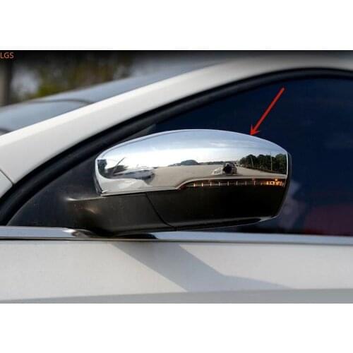 For Volkswagen Santana 2017-2019 High-quality ABS Chrome Rearview mirror cover Anti-Rub protection Decoration Car styling