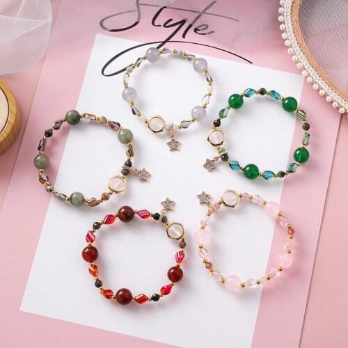 XiaoboACC Sweet Girl Ocean Wind Pentagram Bracelet Korean Summer Gift Bracelets